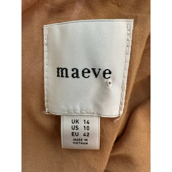 Anthropologie Maeve Striped Taffeta A-Line Mini Skirt Size 10 Academia Coquette - Picture 14 of 15